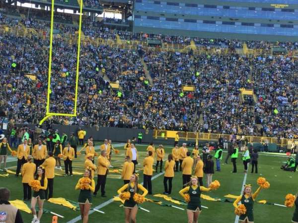 Lambeau Field, section: 127, row: 3, seat: 3