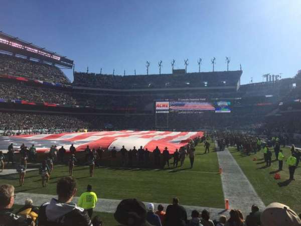 Lincoln Financial Field, section: 131, row: 4, seat: 1