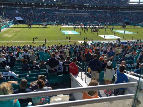 Hard Rock Stadium, section: 221, row: 1, seat: 1