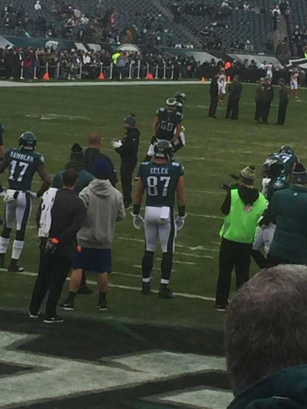 Lincoln Financial Field, section: 111, row: 1