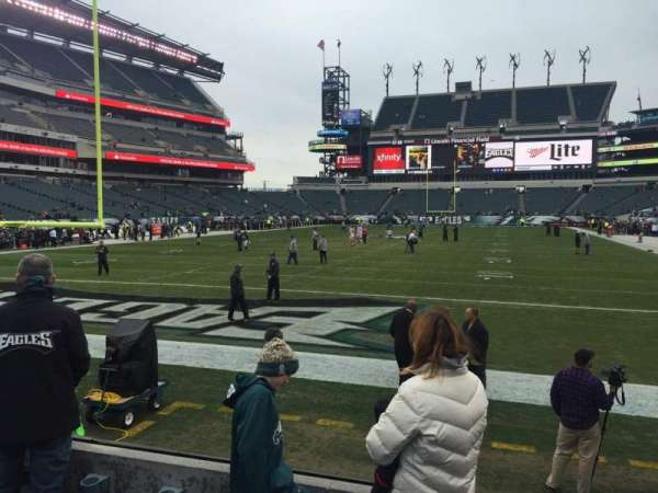Lincoln Financial Field, section: 111, row: 4
