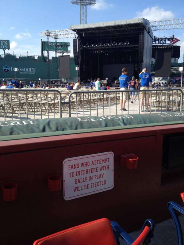 Fenway Park, section: Field Box 14, row: 2, seat: 2