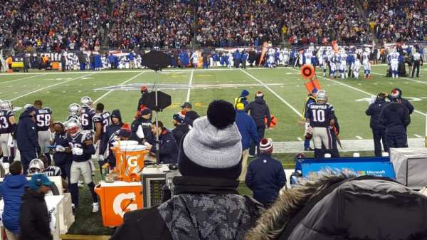 Gillette Stadium, section: 109, row: 4, seat: 20