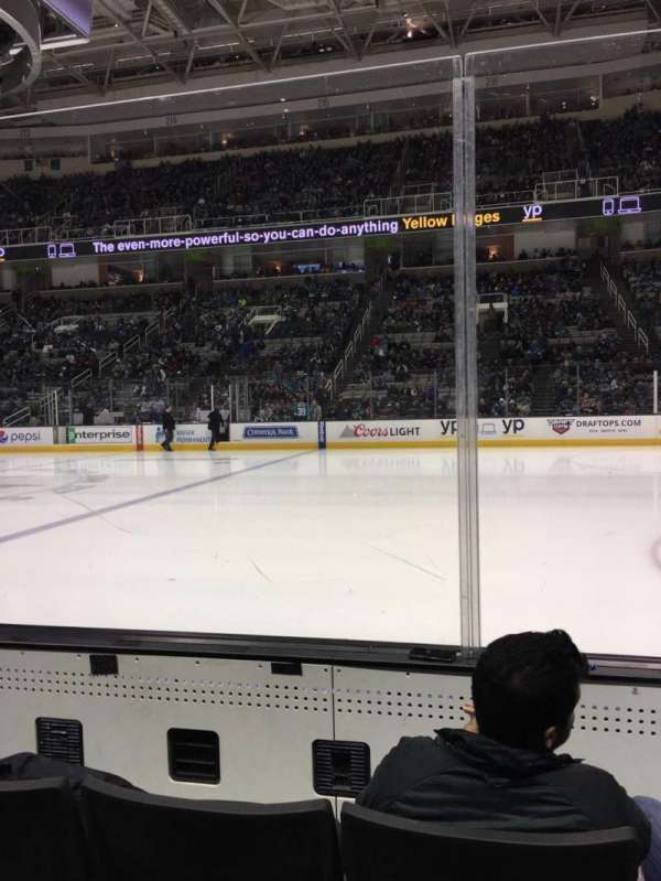 SAP Center, section: 101, row: 3, seat: 12