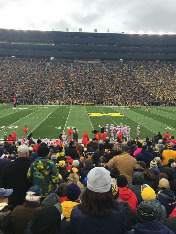 Michigan Stadium, section: 2, row: 21, seat: 23
