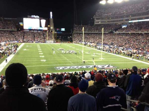 Gillette Stadium, section: 122, row: 33, seat: 6
