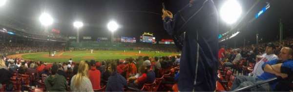 Fenway Park, section: 1, row: 8, seat: 17