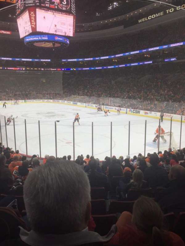 Xfinity Mobile Arena, section: 105, row: 15, seat: 12
