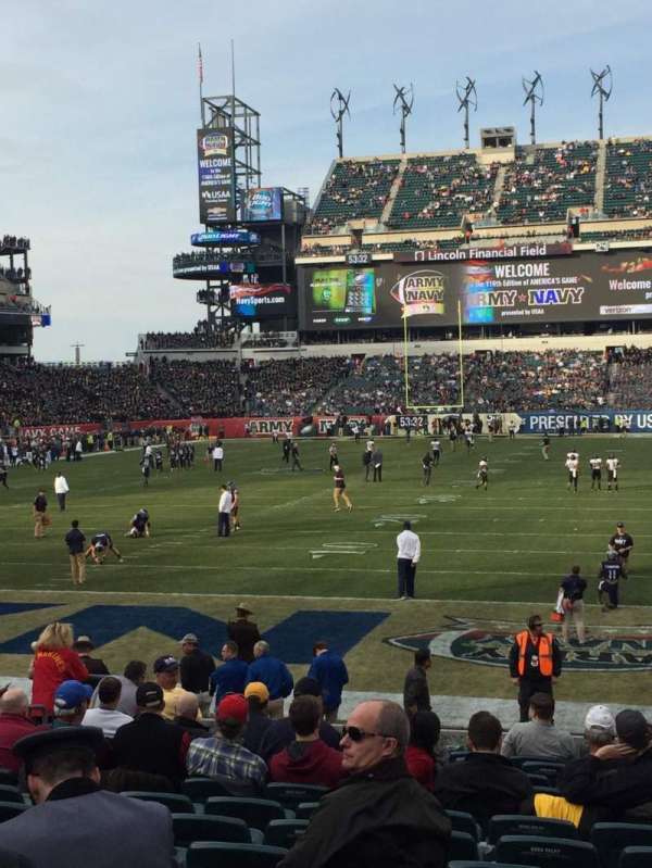 Lincoln Financial Field, section: 112, row: 14, seat: 10