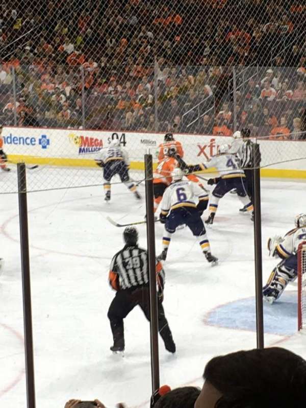Xfinity Mobile Arena, section: 105, row: 13, seat: 9
