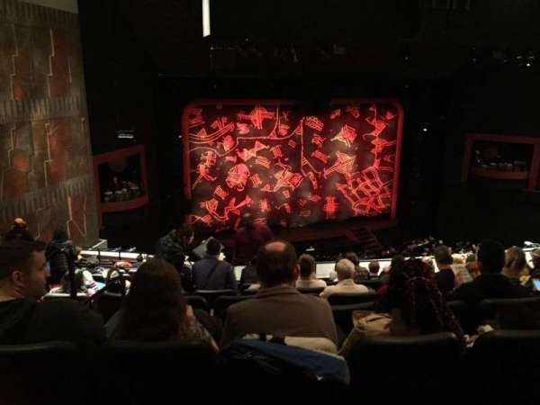 Minskoff Theatre, section: Mezzanine, row: H, seat: 3