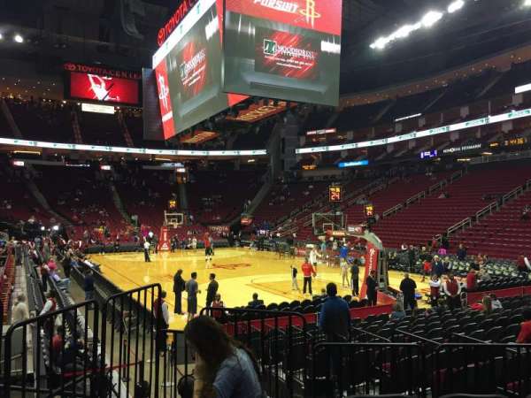 Toyota Center, section: 102, row: 8, seat: 10