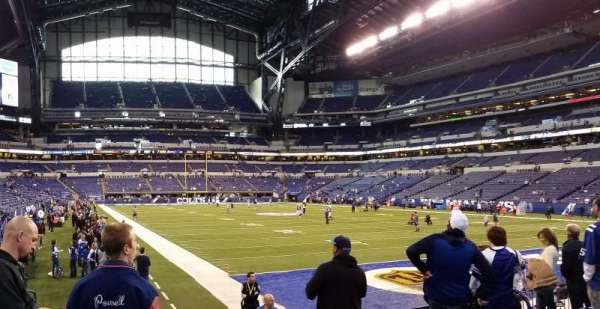 Lucas Oil Stadium, section: 102, row: 8, seat: 22
