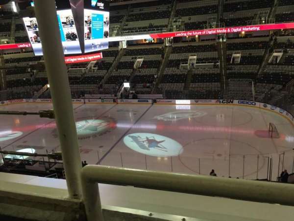 SAP Center, section: 213, row: 1, seat: 17