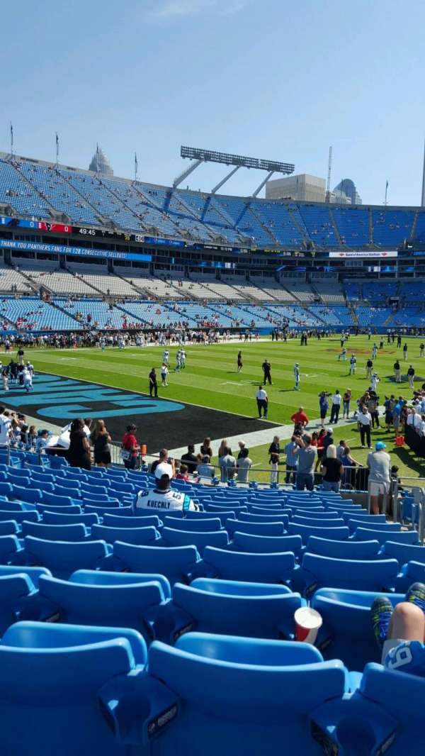 Bank of America Stadium, section: 138, row: 15, seat: 3-4
