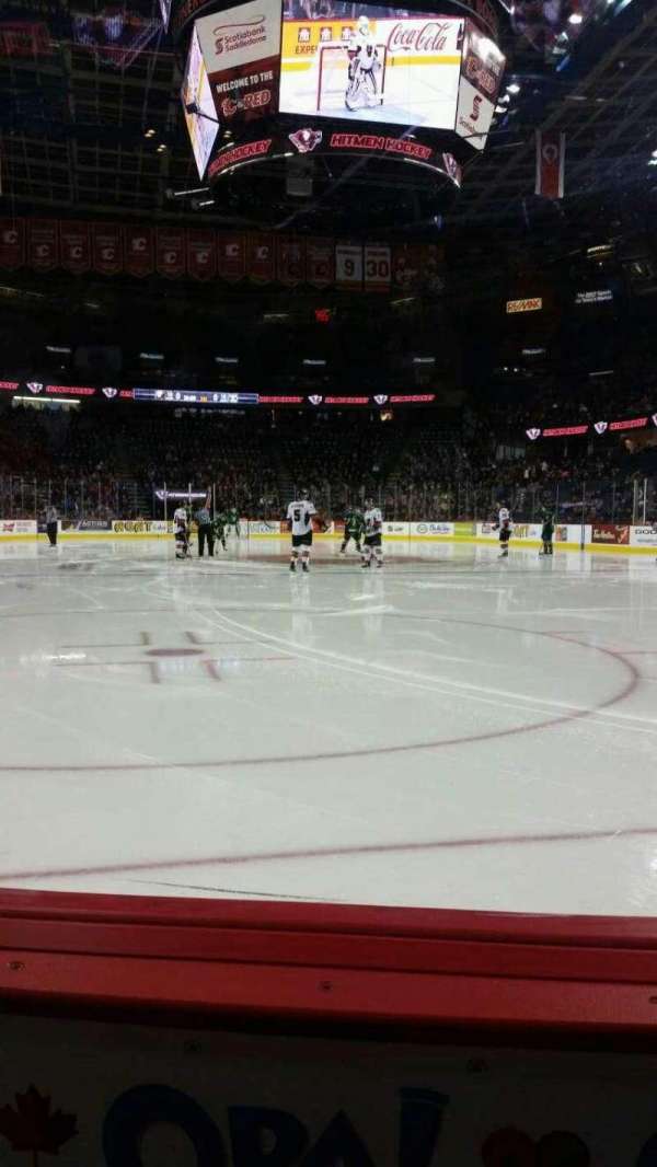 Scotiabank Saddledome, section: 113, row: 1, seat: 10