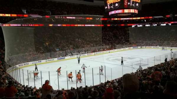 Xfinity Mobile Arena, section: 110, row: 22, seat: 3