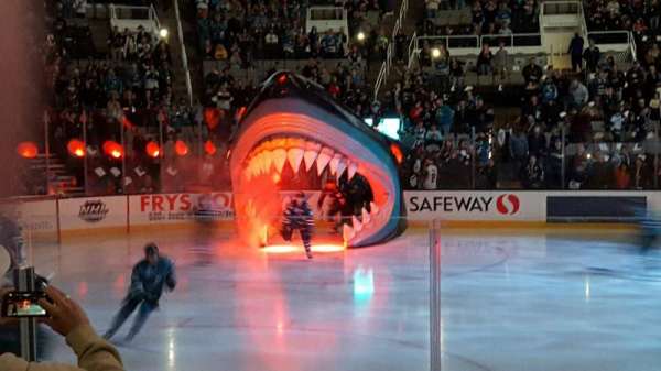 SAP Center, section: 116, row: 8, seat: 16