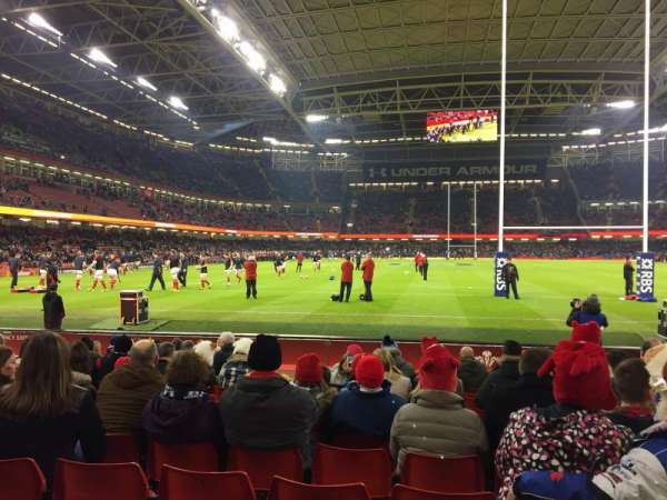 Principality Stadium, section: L20, row: 11, seat: 12
