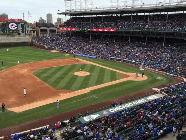 Wrigley Field, section: 308L, row: 1, seat: 22