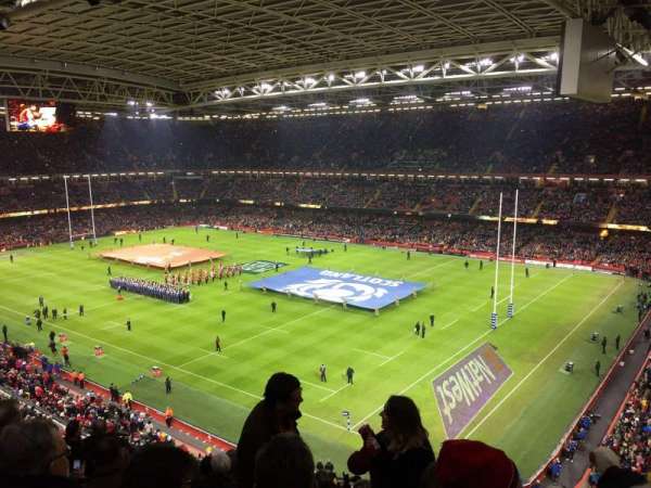 Principality Stadium, section: U4, row: 13, seat: 19