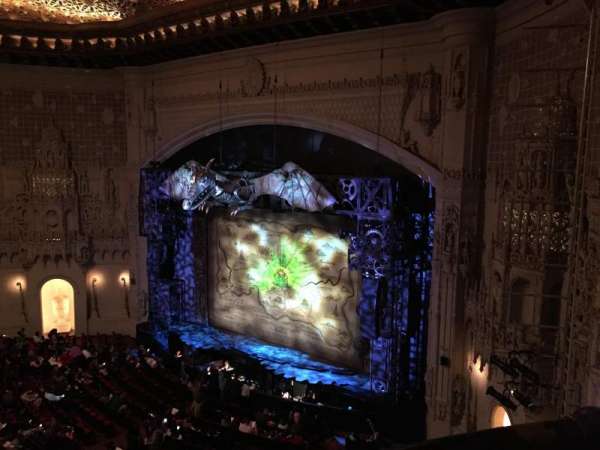 Orpheum Theatre, San Francisco, section: Balcony R, row: AA, seat: 4