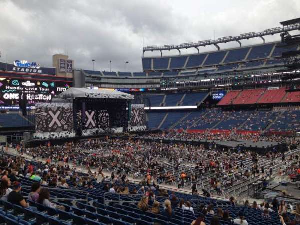 Gillette Stadium, section: 107, row: 29