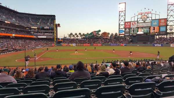 Oracle Park, section: 110, row: 23, seat: 1