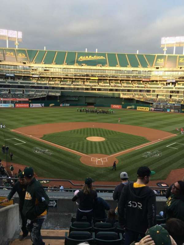 Oakland Coliseum, section: 217, row: 8, seat: 13