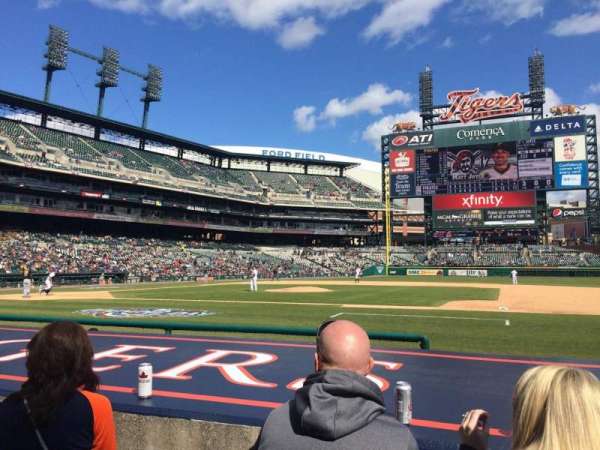 Comerica Park, section: 121, row: 9, seat: 3