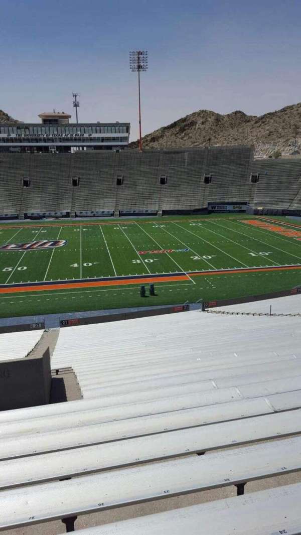 Sun Bowl Stadium, section: 22, row: 45, seat: 27