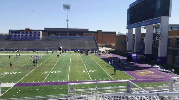 Bridgeforth Stadium, section: 203, row: e, seat: 1