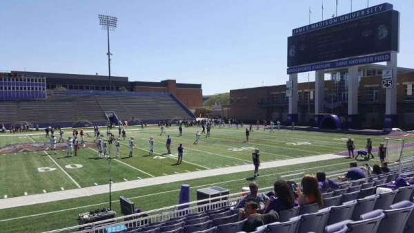 Bridgeforth Stadium, section: 106, row: i, seat: 16