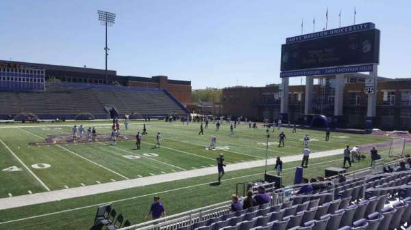 Bridgeforth Stadium, section: 107, row: i, seat: 16