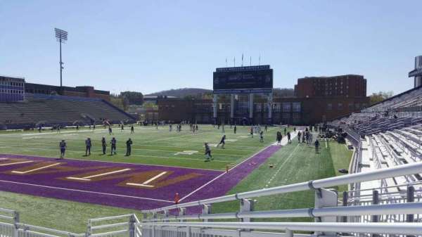 Bridgeforth Stadium, section: 116, row: l, seat: 1