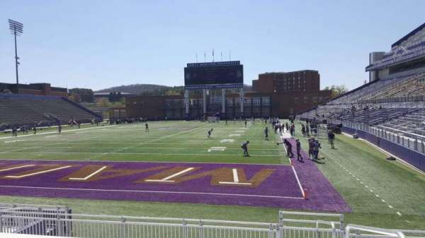Bridgeforth Stadium, section: 117, row: l, seat: 1