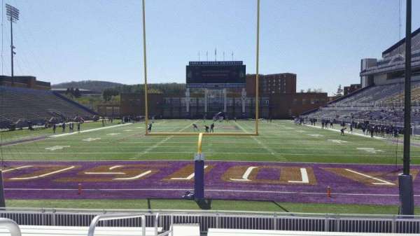 Bridgeforth Stadium, section: 118, row: i, seat: 29