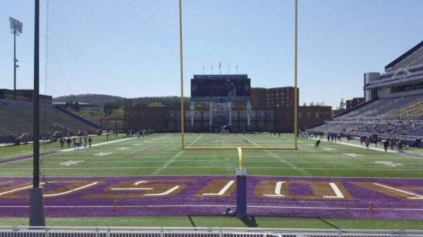Bridgeforth Stadium, section: 119, row: l, seat: 1