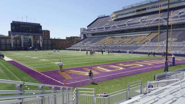 Bridgeforth Stadium, section: 121, row: l, seat: 17