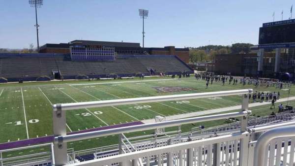 Bridgeforth Stadium, section: 210, row: g, seat: 1