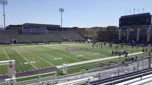 Bridgeforth Stadium, section: 209, row: g, seat: 23