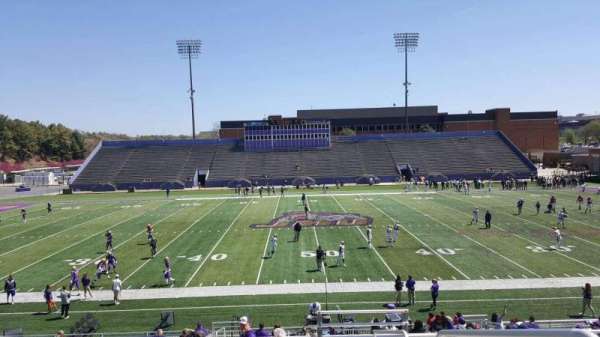 Bridgeforth Stadium, section: c4, row: h, seat: 1