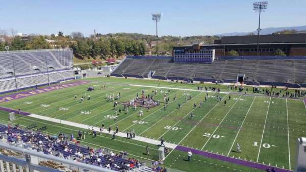 Bridgeforth Stadium, section: 304, row: b, seat: 1