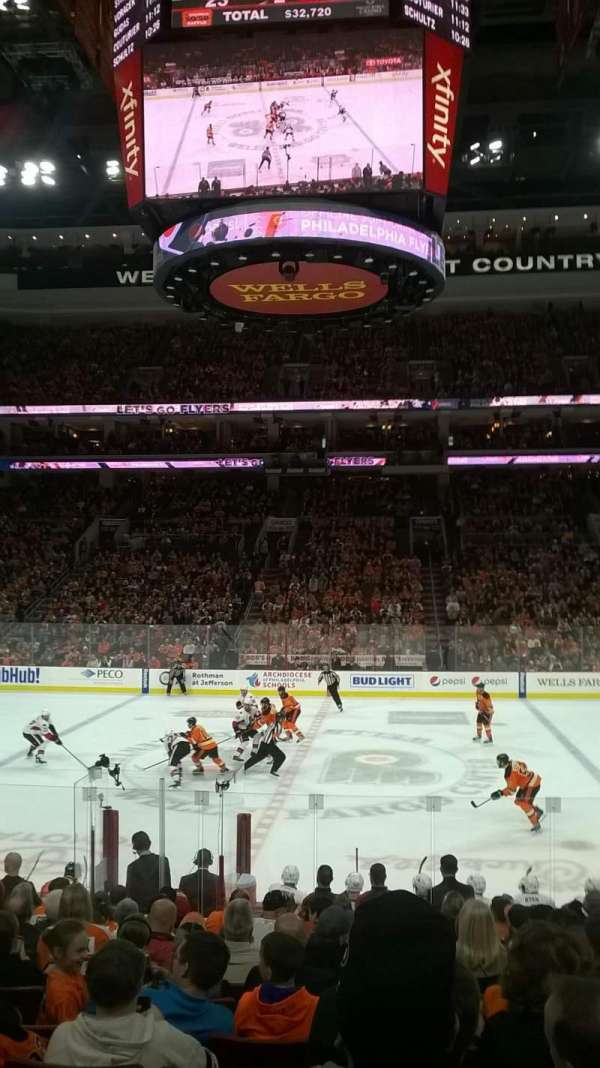 Xfinity Mobile Arena, section: 101, row: 14, seat: 14