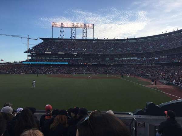 Oracle Park, section: 137, row: 7, seat: 1