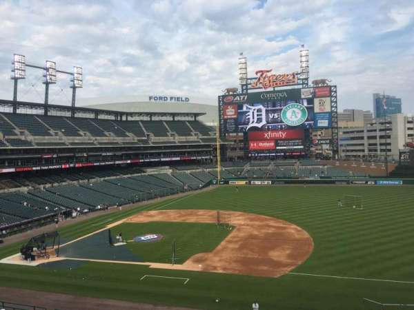 Comerica Park, section: 219, row: A, seat: 1