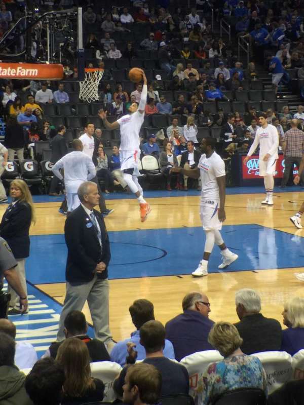 Paycom Center, section: 107, row: E, seat: 15