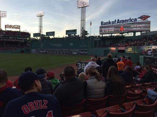 Fenway Park, section: Right Field Box 2, row: J, seat: 13