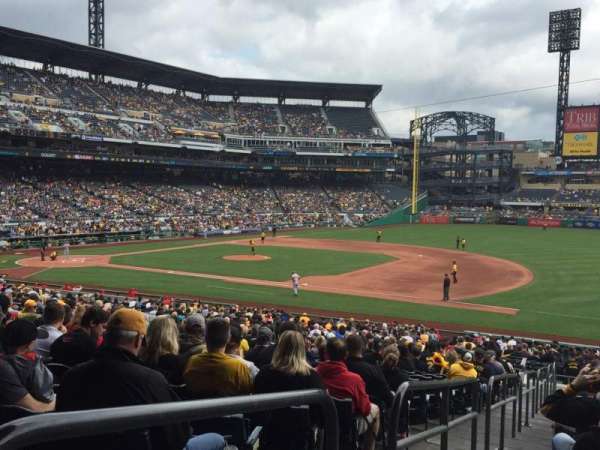 PNC Park, section: 107, row: AA, seat: 22
