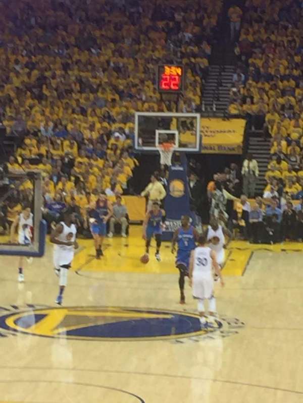 Oakland Arena, section: 107, row: 12, seat: 11